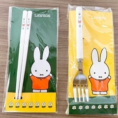 【未使用】ミッフィーのお箸とフォーク 6点セットの画像