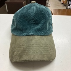 ☆値下げ☆K2411-139 Dickies キャップ コーデュロイ グリーン 浅め 57〜59cm 中古の画像