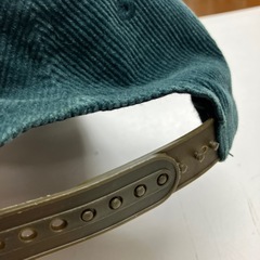 ☆値下げ☆K2411-139 Dickies キャップ コーデュロイ グリーン 浅め 57〜59cm 中古の画像