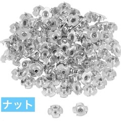 DIY  木工家具用亜鉛メッキ炭素鋼 T ナット 4 爪 100 個