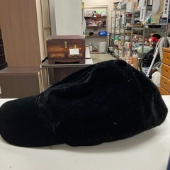 K2411-143　GAP ベロアキャップ ブラック 中古②の画像
