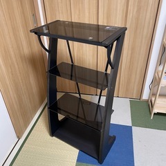 【お取引中】ガラス天板　収納棚　ラック　
