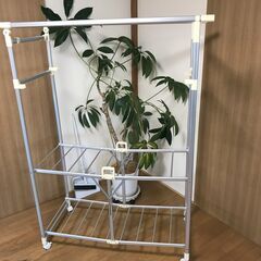 ランドリースタンド　折り畳み物干し台