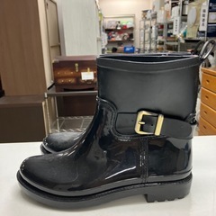 K2411-149 レインブーツ ブラック 6/37 sサイズ 中古美品の画像