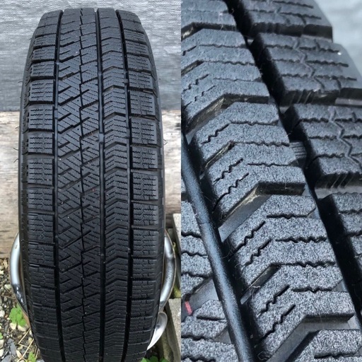 ［SOLD］14インチ アルミホイール　スタッドレス 155/65R14 4本 VRX2　2023年 バリ溝 軽自動車