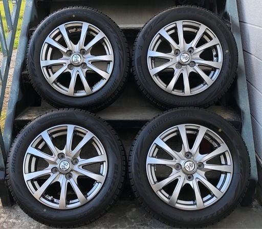 ［SOLD］14インチ アルミホイール　スタッドレス 155/65R14 4本 VRX2　2023年 バリ溝 軽自動車