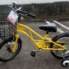 新品　子供用自転車　16インチ　イエロー