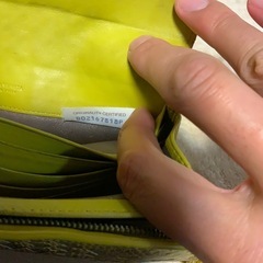 ボッテガヴェネタ 長財布 パイソン イントレチャート イエロー 横18.5