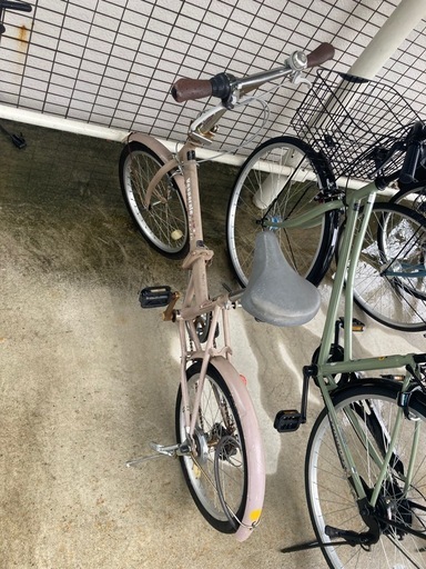 ギア付き折りたたみ自転車