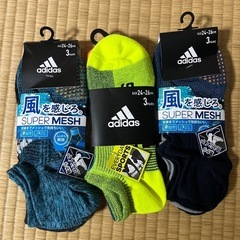 （お取引き中）未使用adidasアディダスソックス24〜26cm...
