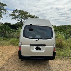 ニッサンキャラバンハイルーフ車中泊使用キャンピングカーの画像