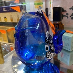 ベネチアガラス　猫　置き飾り　サイン付きの画像
