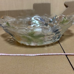 ガラス大皿　ガラス製食器の画像