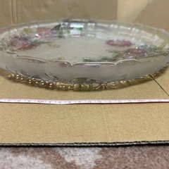ガラス大皿　ガラス皿　プレート　食器の画像
