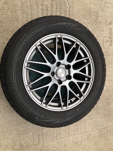 値下　No.100スタッドレス225/60/17 5H PCD114.3 アルミ付4本セット