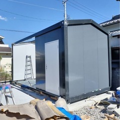 完売しました。目を惹く外観プレミア三角屋根ユニットハウス　コンテナハウス 6m×3m×3.2mの画像