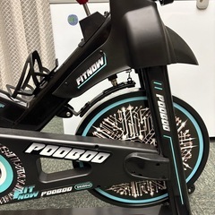 pooboo スピンバイク フィットネスバイク 無段階 エアロバイク マグネット式 16kg フライホイール キャスター付き エクササイズ トレーニングバイク 静音 D525DMの画像