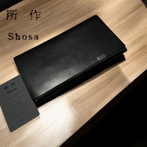所作 shosa 長財布 ロングウォレット 本革 レザー