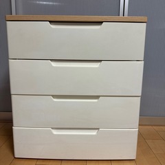 【決まりました】ウッドトップチェスト４段　