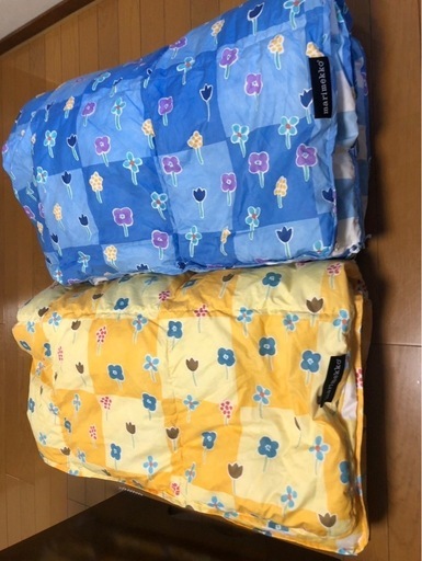 Marimekko 　布団2枚セット（黄色、青）