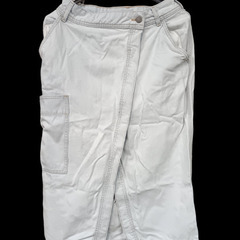 (中古)H&M ロングスリット入り デニムスカート