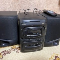 CDラジカセコンポ、動作未確認品