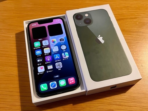 良品 
iphone13mini グリーン 128G バッテリー残量85％