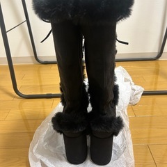 【2時間のみ使用】ロングブーツ 23.5センチの画像