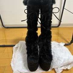 【2時間のみ使用】ロングブーツ 23.5センチの画像