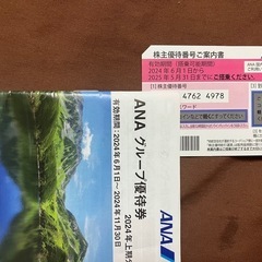取引終了/ANA株主優待券