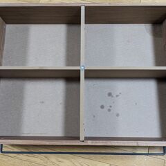 無印良品 ベッドフレーム下収納 ウォールナット材 2個セットの画像