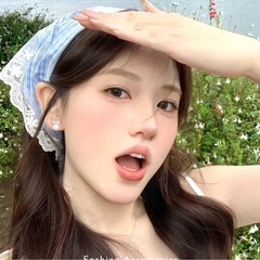 可愛いリボンパールピアスの画像