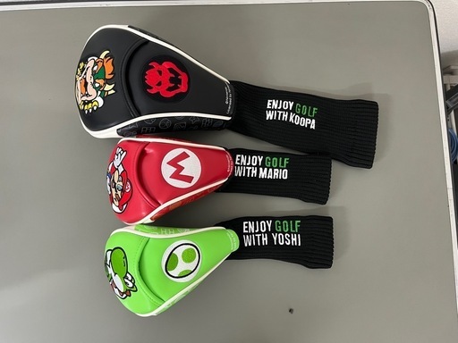 ゴルフ　ヘッドカバー　マリオ