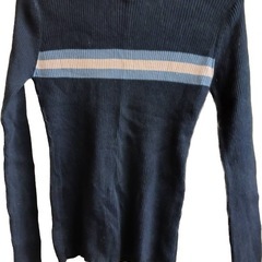 M ネイビー ストライプ セーターの画像