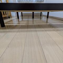 ニトリ天然木3段階高さ調節脚付きすのこベッドの画像