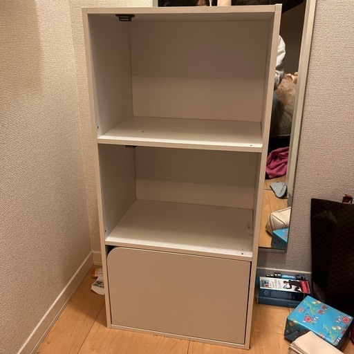 カラーボックス　白　3段