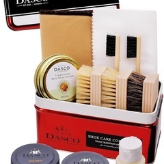 DASCO【ダスコ】専門家も絶賛 英国伝統の品質 全色対応 2色入り シューケア コンプリート セット (PA-DSZP) 靴磨きセット 革靴 ハイシャイン 馬毛ブラシ 豚毛ブラシ 簡単 お手入れ 初心者 ビギナー 黒 + 無色 50m  おまけ付き
の画像