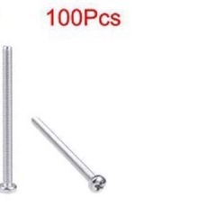DIY 機械ねじ ボルト M3x40mm シルバーグレー　100個入りの画像