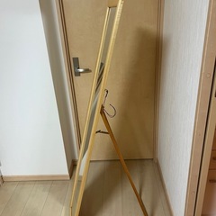 【海外移住のため無料引き渡し】 姿見(ウッド調フレーム)の画像