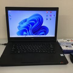 ?本日の目玉品【稼働品】ノートパソコン【NEC】 コア5・8世代搭載 高速SSD「Win11・Office2021」管理No30