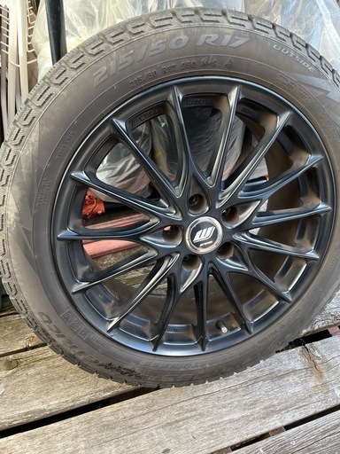 WORKアルミホイル付きピレリスタッドレスタイヤ4本セット