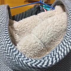 お値下げしました🙂中ボアフード付コート🧥レディース大きいサイズ10Lの画像