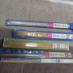 ★★0円得得安新品白はと編み棒長さ色々2本0円希望も可
