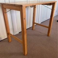 無印良品　パイン材　折り畳みテーブル