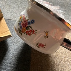 昭和レトロ　ホーロー鍋