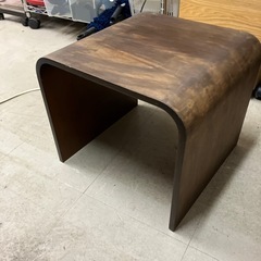 O2411-151 木製スツール サイドテーブル キズあり 中古