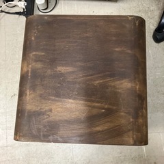 O2411-151 木製スツール サイドテーブル キズあり 中古の画像