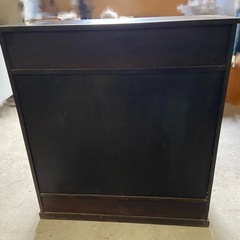 茶箪笥　収納棚　飾り棚　☆破損パーツ有り☆　現状品　昭和レトロ　和室の画像
