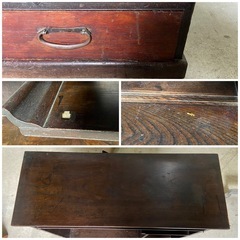 茶箪笥　収納棚　飾り棚　☆破損パーツ有り☆　現状品　昭和レトロ　和室の画像
