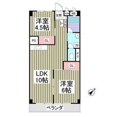 💕敷金・礼金ゼロ！今なら仲介手数料もゼロ！🌞 😲２ＬＤＫ賃料69...